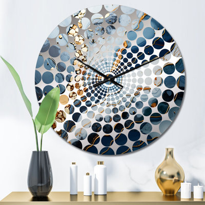 Seriguela - Horloge murale abstraite en marbre