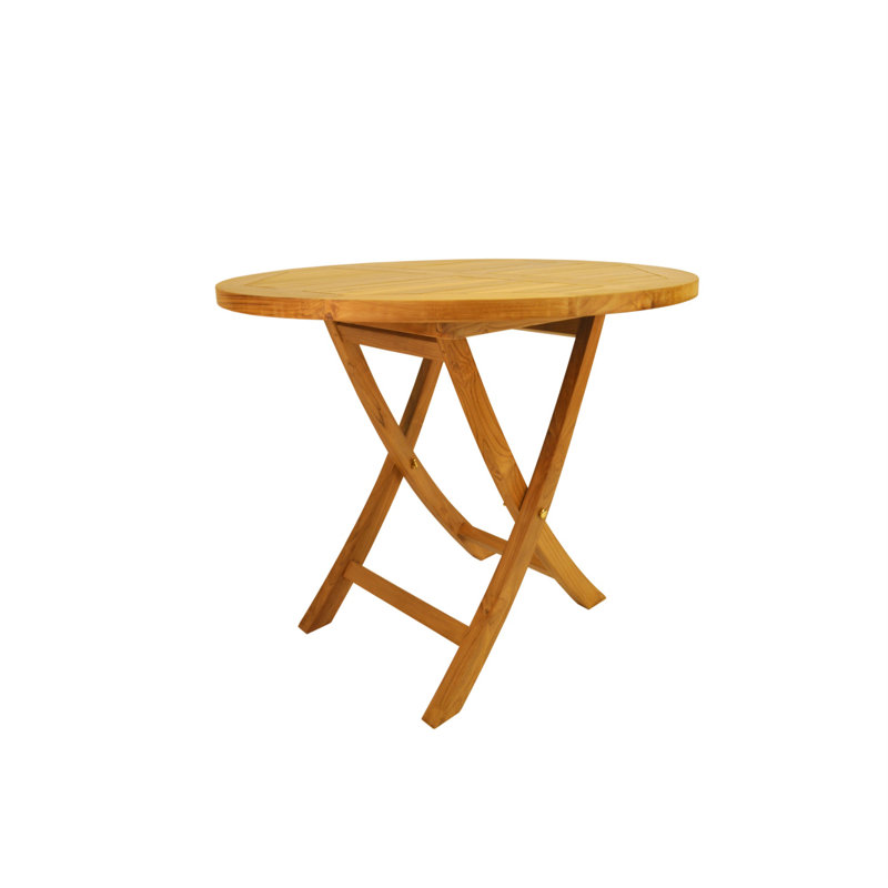 Bahama Outdoor Round Teak Bistro Table