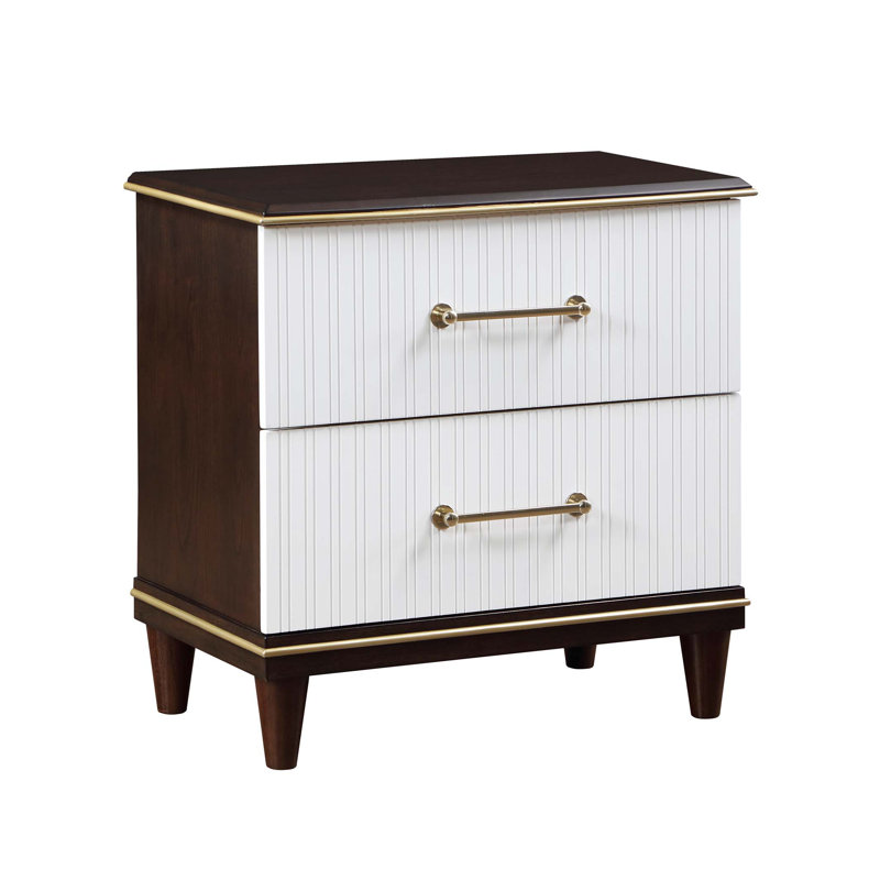 Table de chevet 2 tiroirs 1pc