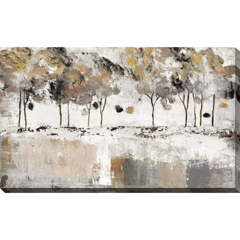 " Tree Panorama " by Tava Studios Painting Print, 18" H x 30" W x 1" D, Wrapped Canvas