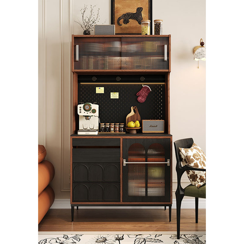 Armoire de rangement rétro en peuplier