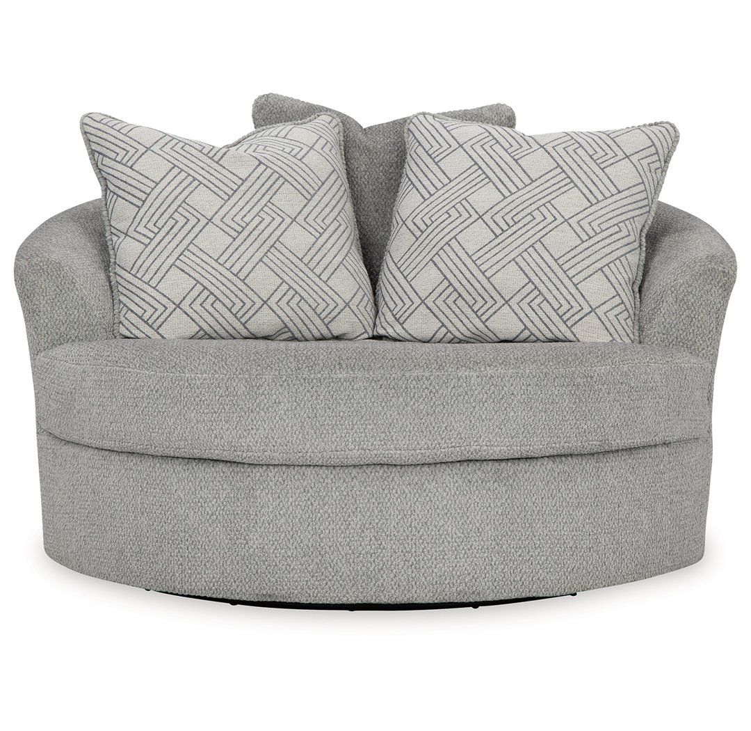 Soma Upholstered Swivel Accent Chair Ebern Designs