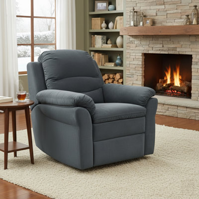 Leroux 38" Wide Power Standard Recliner with Massager