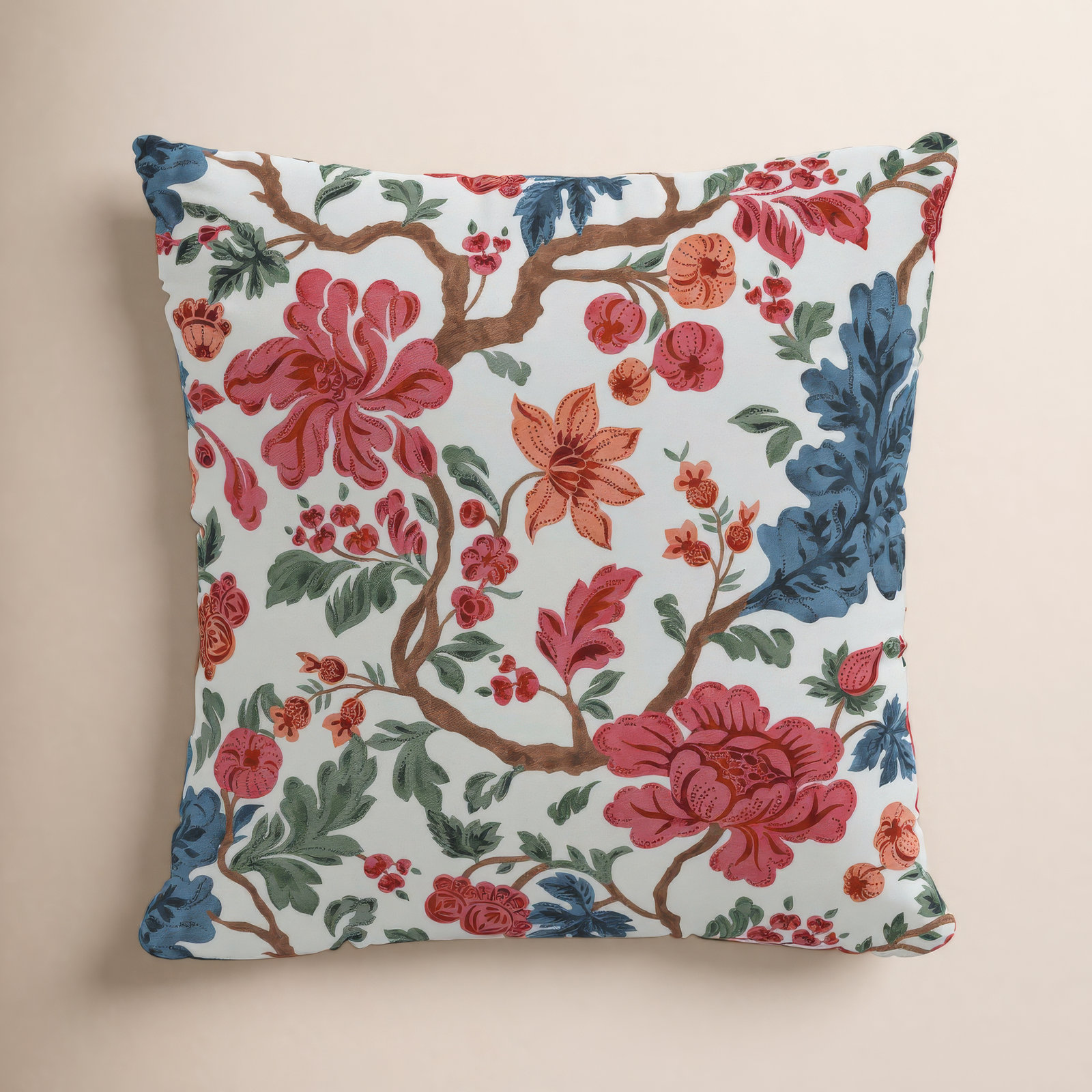 Jane 22" x 22" Cotton Pillow Cover, 22" x 22", Polyester