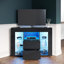 Aladar 100Lx40Wx68H High Gloss Particleboard Corner TV Stand & TV Cabinet, 2 Drawers 7 Storage, Fits 50" TV-1285952797