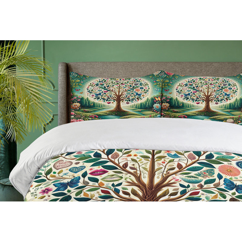 Springtime Duvet Cover, California King Duvet Cover + 2 Standard Shams