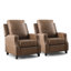Fauteuil inclinable classique à garniture cloutée 31,1 po de largeur avec garniture cloutée (ensemble de 2)-1994956118