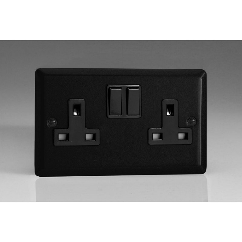 Wall Mounted Socket, Black