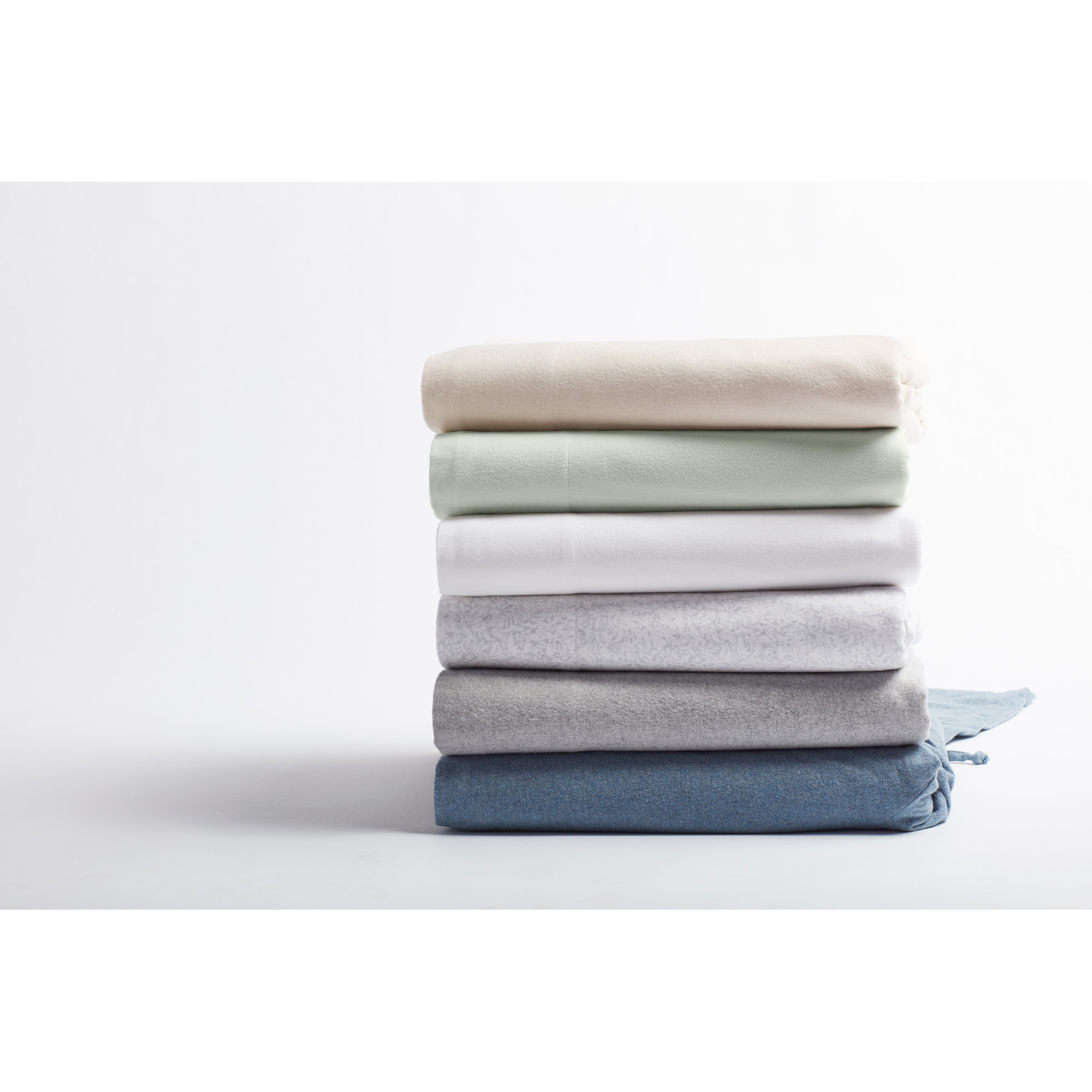 Cloud Flannel Pillowcase, Ivory, Standard/Queen Pillowcase