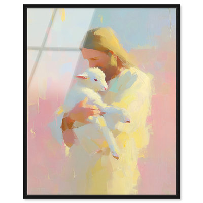 «Good Shepherd», reproduction d'art acrylique sur toile, prête à être accrochée