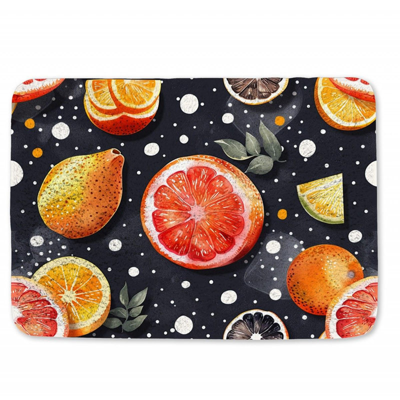 Cletys Microfiber / Microsuede Non-Slip Bath Mat, 17"W x 24"L
