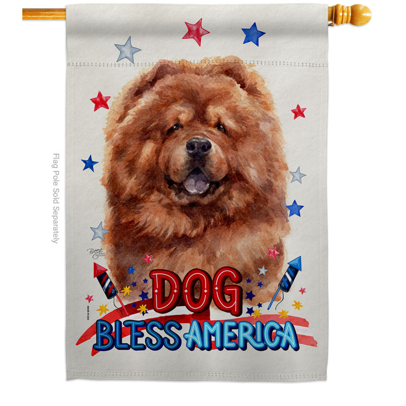 Double Sided 40'' H x 28'' W Polyester Animal House Flag