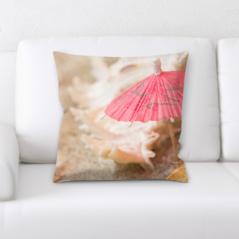 Horvath Faux Leather Throw Pillow