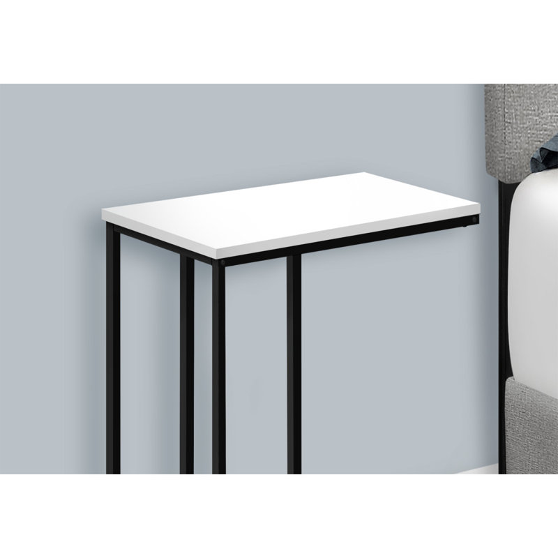Table d'appoint en métal, stratifié, Capuccino, Chrome chrome