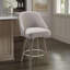 Tabouret de bar pivotant à 360° Pearce Sand, revêtement rembourré-1937796835-1954604879-1919122212