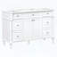 Meuble-lavabo autoportant de style vintage de 47,2 po avec 6 tiroirs et 2 portes seulement-137632566