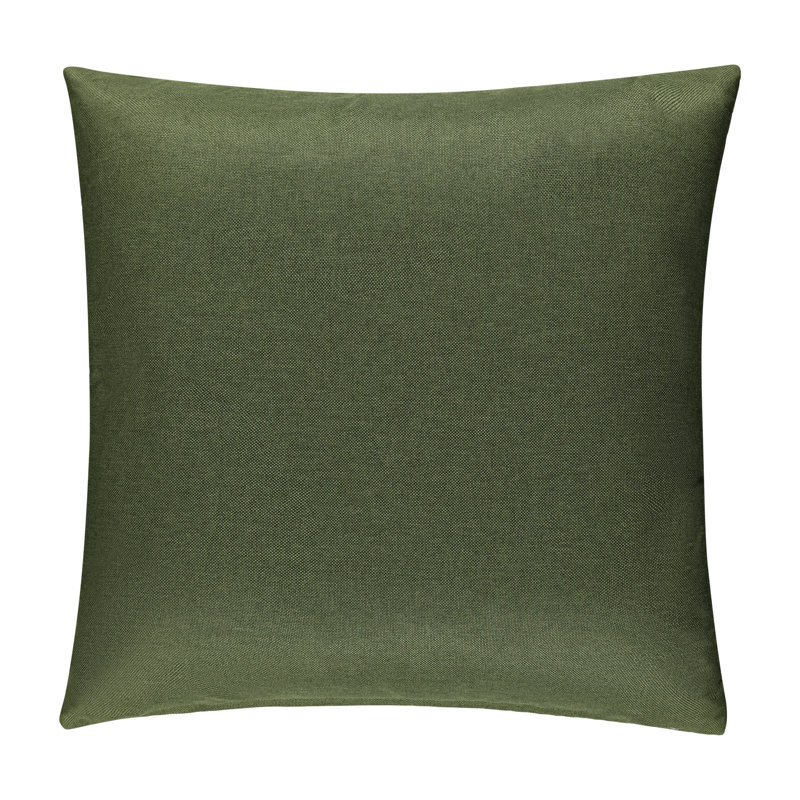 Housse de coussin carré S&G Slubb, Vert pin, 18" x 18"