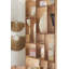 M Solid Wood Geometric Bookcase