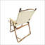 Chaise pliante et portative confortable avec structure en aluminium avec accoudoirs
