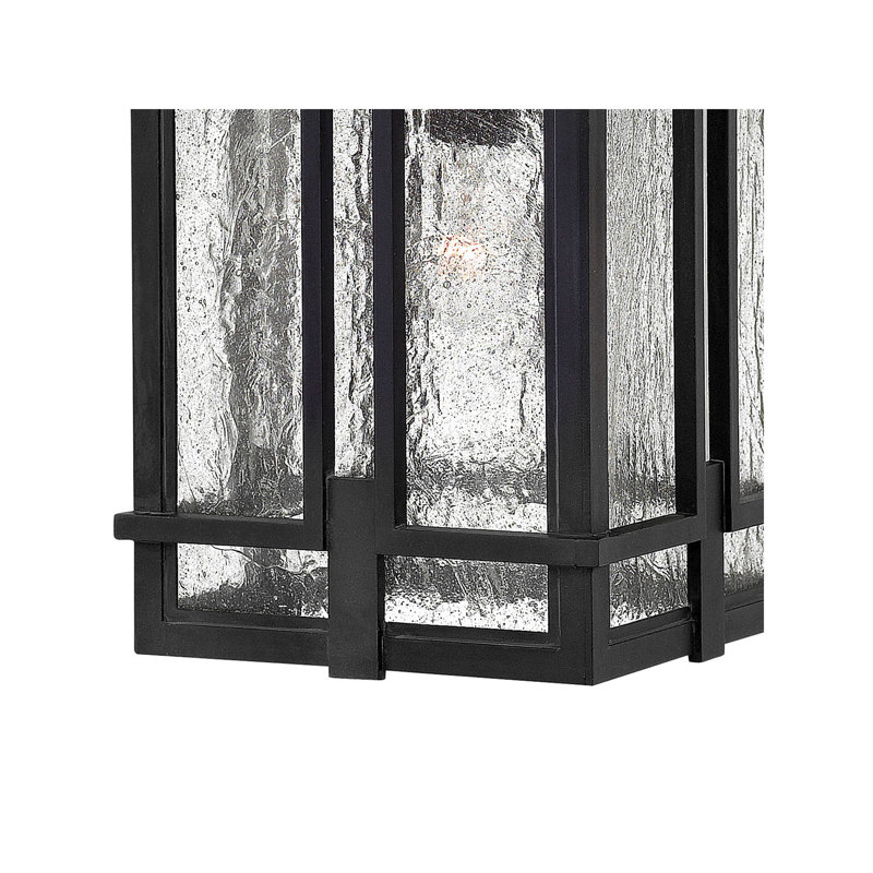 Tucker Black 1 -Bulb 17.5" H LED Outdoor Hanging Lantern, Incandescent