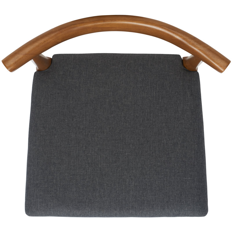 Tabouret de bar / de comptoir Hank, Noyer, Gris foncé, Tabouret de comptoir (siège d'une hauteur de 25,6