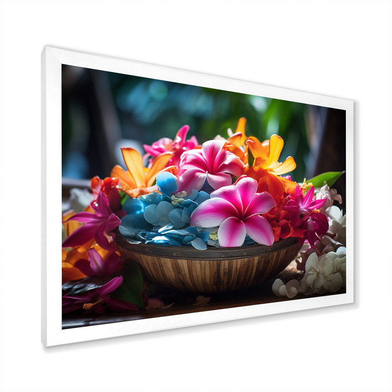 Hawaï Aloha Spirit - Hawaii, art mural, Cadre simple blanc, H 12 po x l 20 po x P 1 po