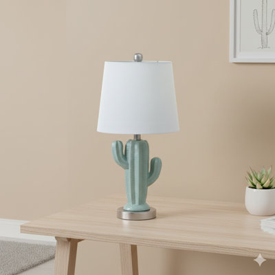 Lampe de table en céramique Cactus Plant