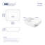 Salerno 500mm x 390mm  Rectangular Countertop Bathroom Sink Basin  White Vitreous China Sink