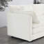 Living Room Couch In Modern White Chenille - 2 With 4 Pillows Upholstered Quality Fabric Wood Construction Elevate Your Space High Textile Frame Provide A Fashionable Seating Choice