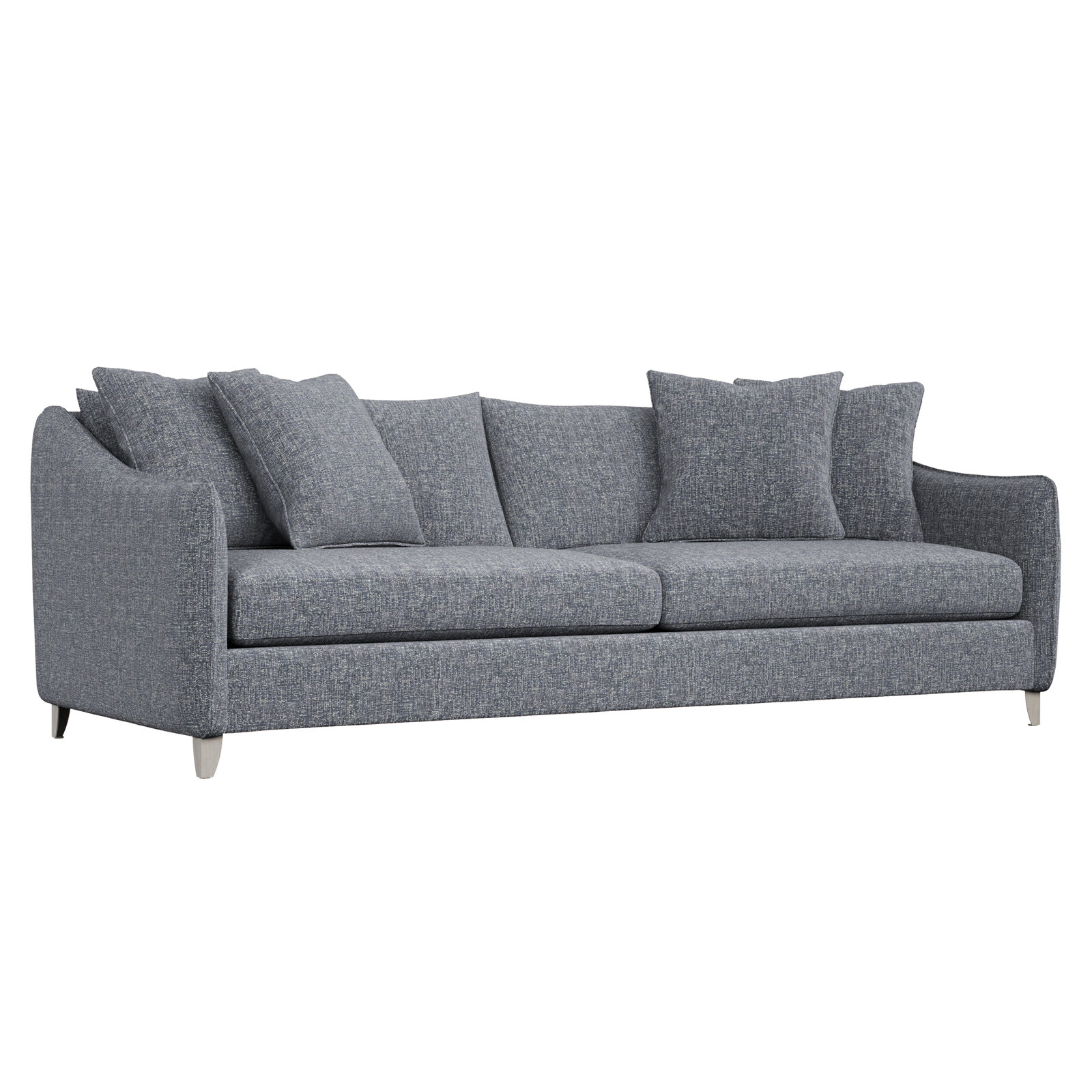 Joli 90" Loveseat, Dark Gray Chenille 5533-011, Brown
