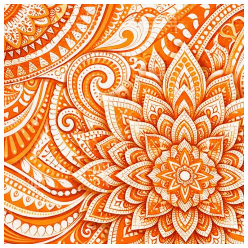 Couvertures orange à motif cachemire, 60 po L x 80 po H