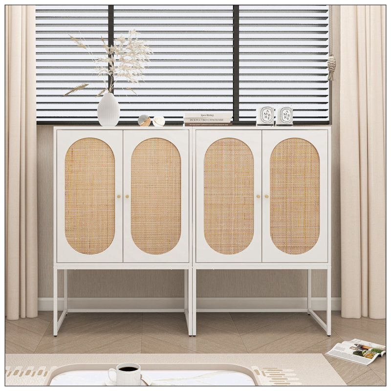 Avrion Accent Cabinet, White, White