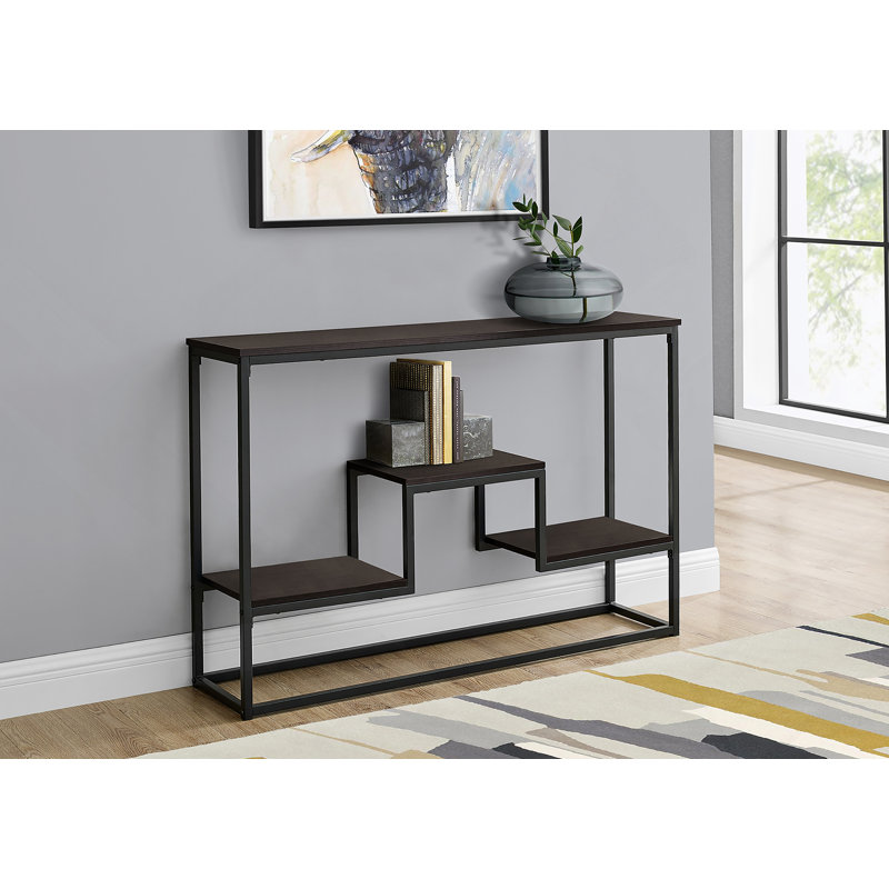 Table d'appoint contemporaine et moderne pour console, vestibule ou canapé, offrant un espace pratique pour les essentiels du quotidien