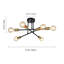 Plafonnier semi-encastré spoutnik 6 lumières 19 po noir / or Westfall-1886763238