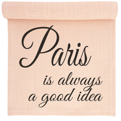 Paris Burlap Table Runner