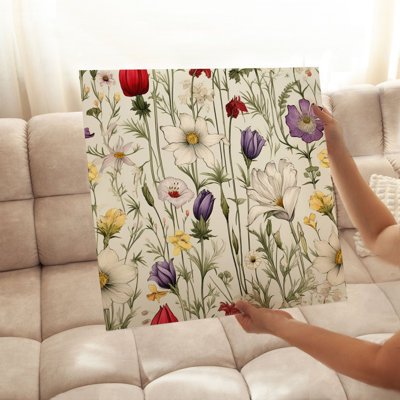 «Botanical Dreaming of Wildflowers II Cottage», reproduction d'art non encadrée