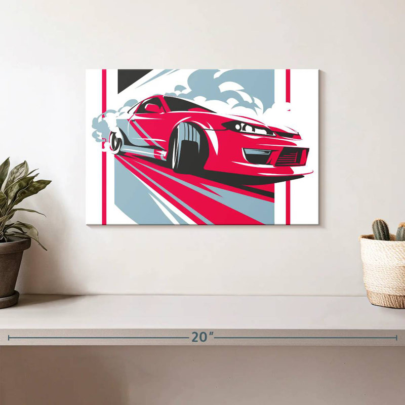 Mehar Drifting Race Car, 8" H x 12" W
