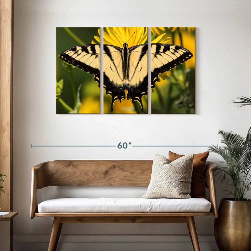 Brampt Perched Swallowtail Butterfly, 28" H x 45" W