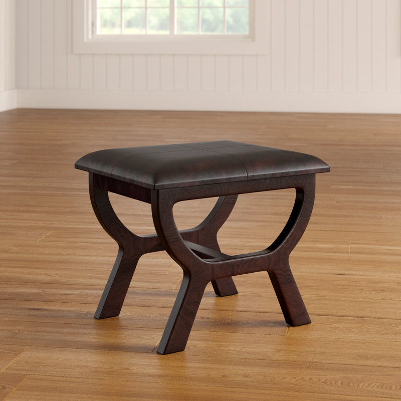 Tabouret de coiffeuse Ashanna, Brun
