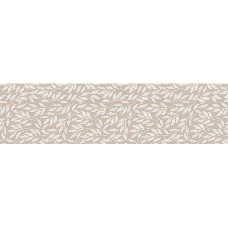 Burien Vinyl Machine Printed Area Rug, Rectangle 2'7.5" x 9'10.1"