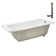 66'' x 34'' Acrylic Soaking Drop-In Bathtub, Drain Included