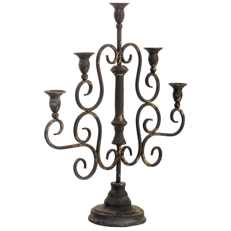 Metal Tabletop Candelabra