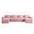 Velours côtelé rose sélectionné