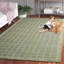 Tapis géométrique en laine / coton tissé à la main Keyjuan-1116450416