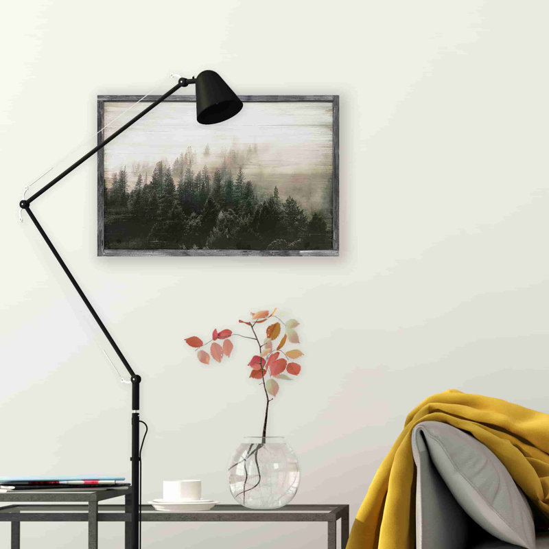 " Distant View Of Pine Forest ", H 24 po x l 36 po x P 1,5 po