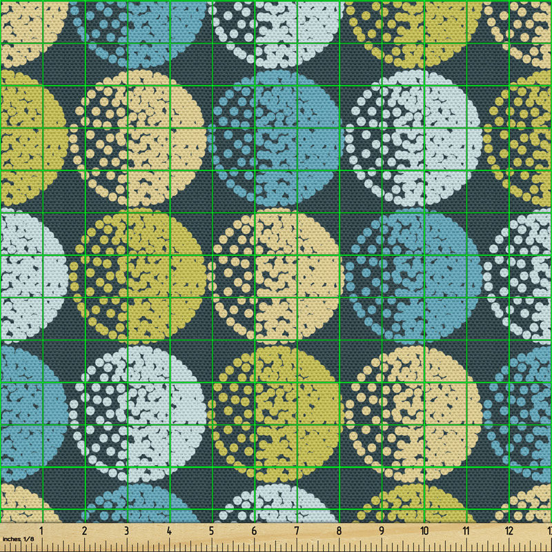 Chirs Dots Arrangement Circles Repeating Multi-Purpose Fabric