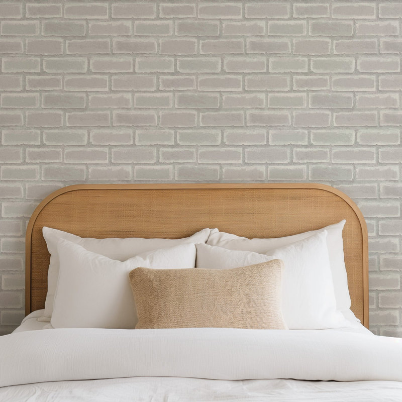 Wrigley - Chalk White Brick Wallpaper