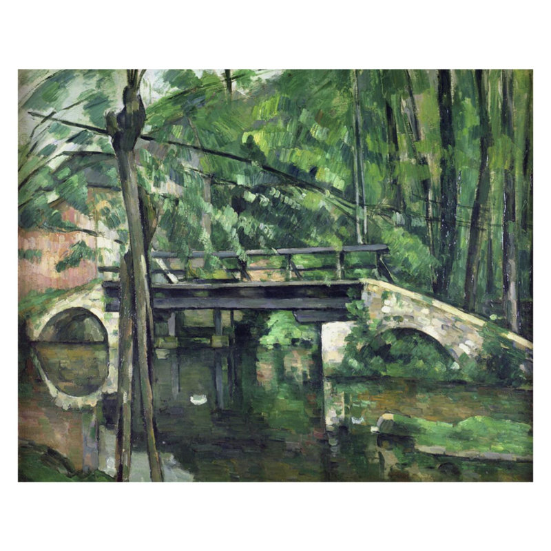 «The Bridge at Maincy» ou «The Bridge at Mennerce» ou «The Little Bridge» par Paul Cézanne, H 32 po x l 40 po