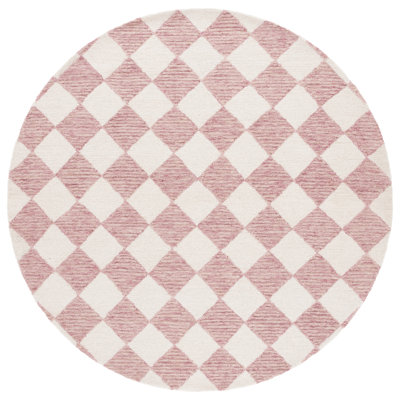 Kirshon Ebony Hand Tufted Wool Pile Checkered Rug