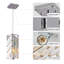 Ensemble de luminaires suspendus 3 lumières modernes en cristal - Plafonnier suspendu chromé réglable pour îlot de cuisine, salle à manger et salon